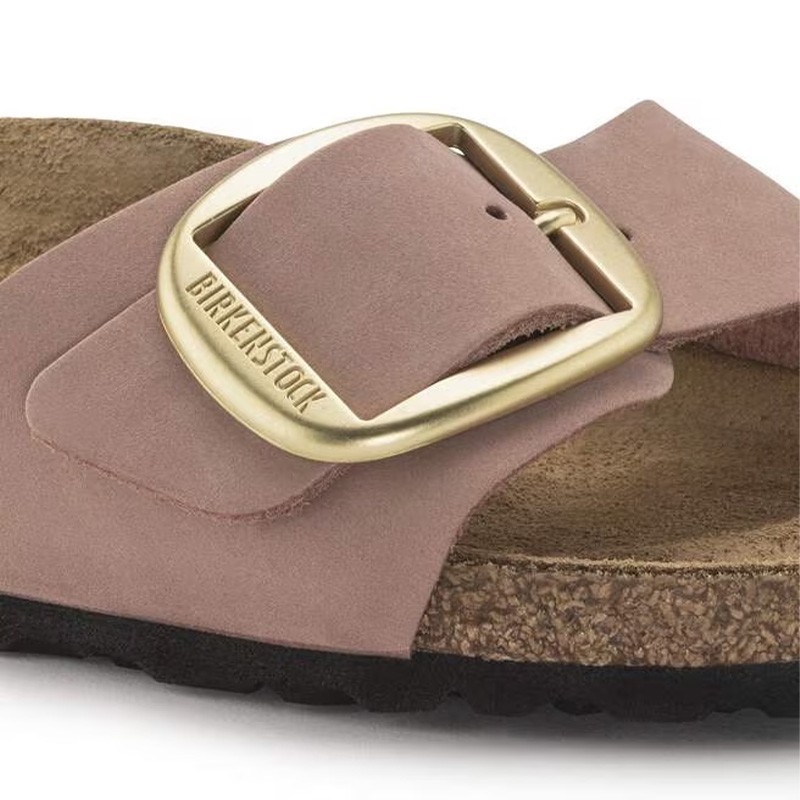 Birkenstock Madrid Big Buckle Nubuck Leather Old Rose Women’s Sandals Narrow Siz