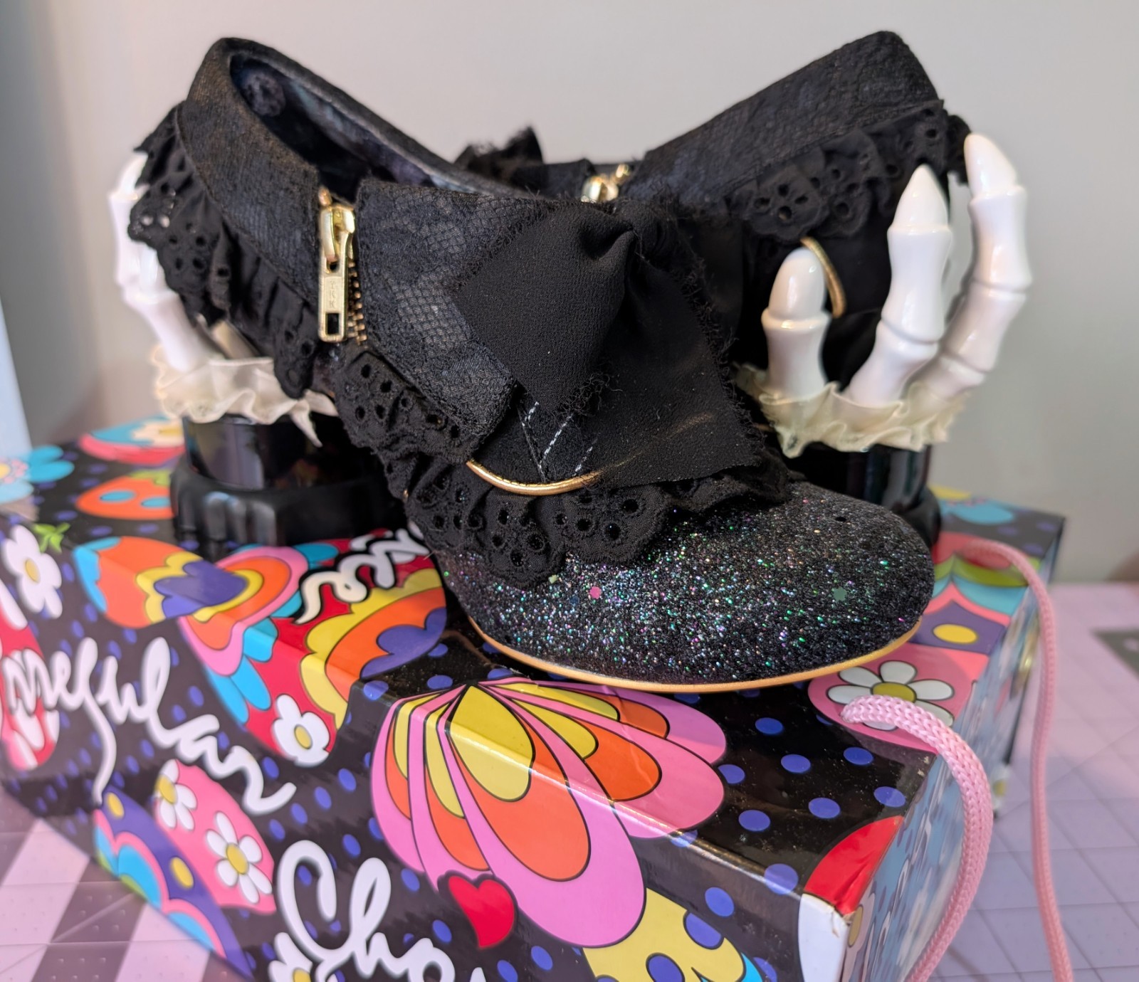 Irregular Choice Creepy Curiosity Skeleton Concept Heels Shoes Women’s 37 6.5 7