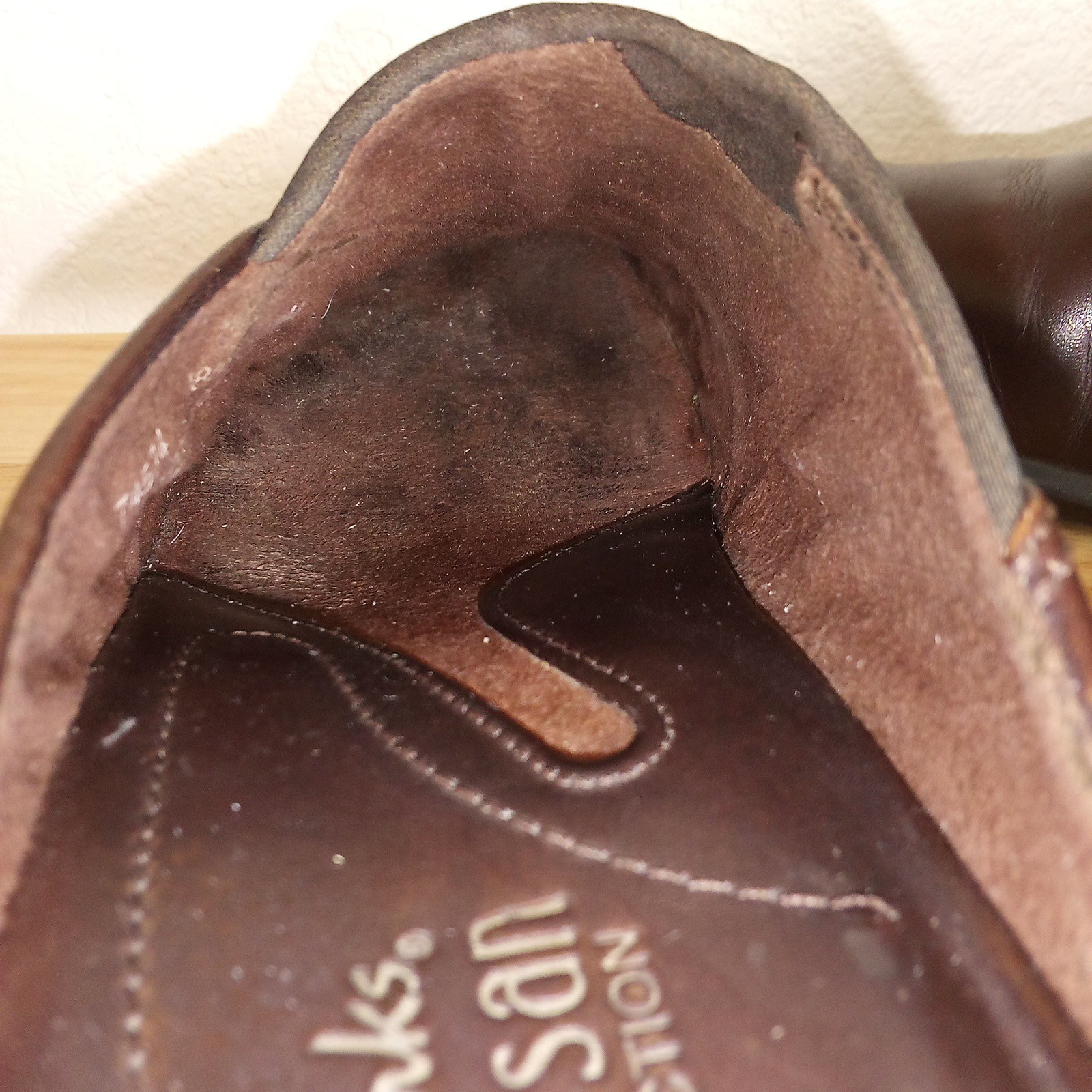 Clarks Artisan Tyler 5.5 Mule SlipOn Women Leather Brown Brazil Made Shoes 74574