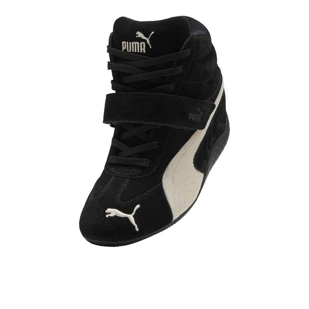 PUMA Speedcat Wedge Og Lace Up Womens Black Flats Casual 40811901
