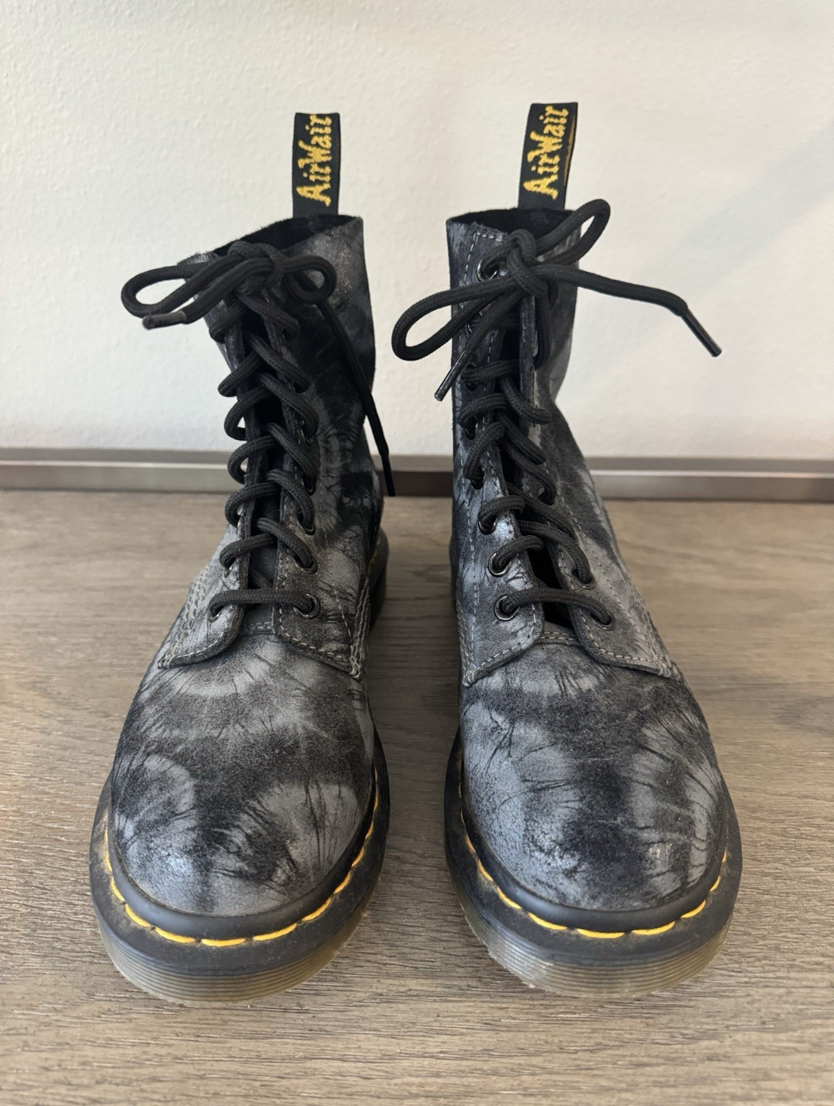 Dr. Martens 1460 Pascal Leather Tie-Dye Ankle Combat Boots Womens US 6
