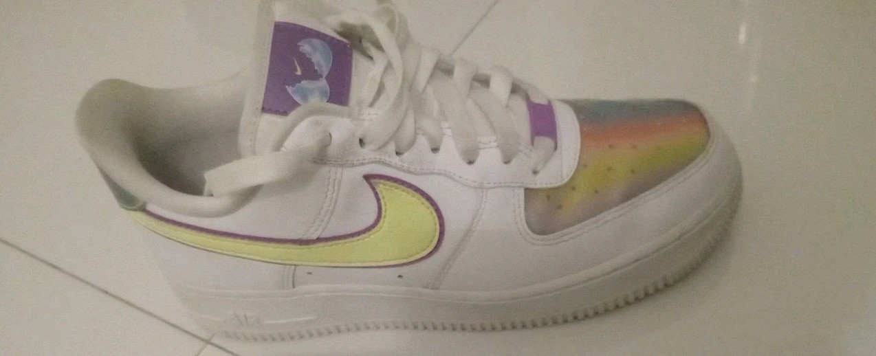 Nike Air Force 1 Shoes Low Easter 2020 -Holographic CW0367-100 Women’s Sz 7.5