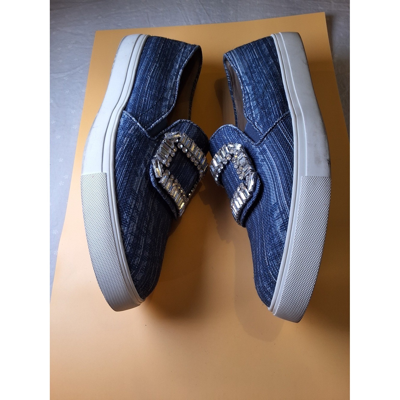 Karl Lagerfeld Denim Slip-On Loafers – Blue