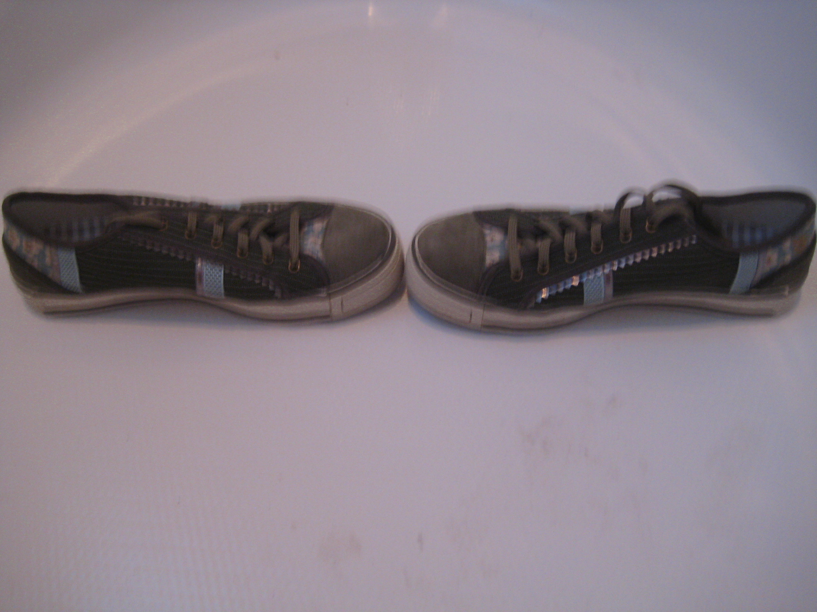 Floral Michelle K Athletic Walk Tennis Shoes Women 7.5 7 1/2 VTG Retro Sneakers