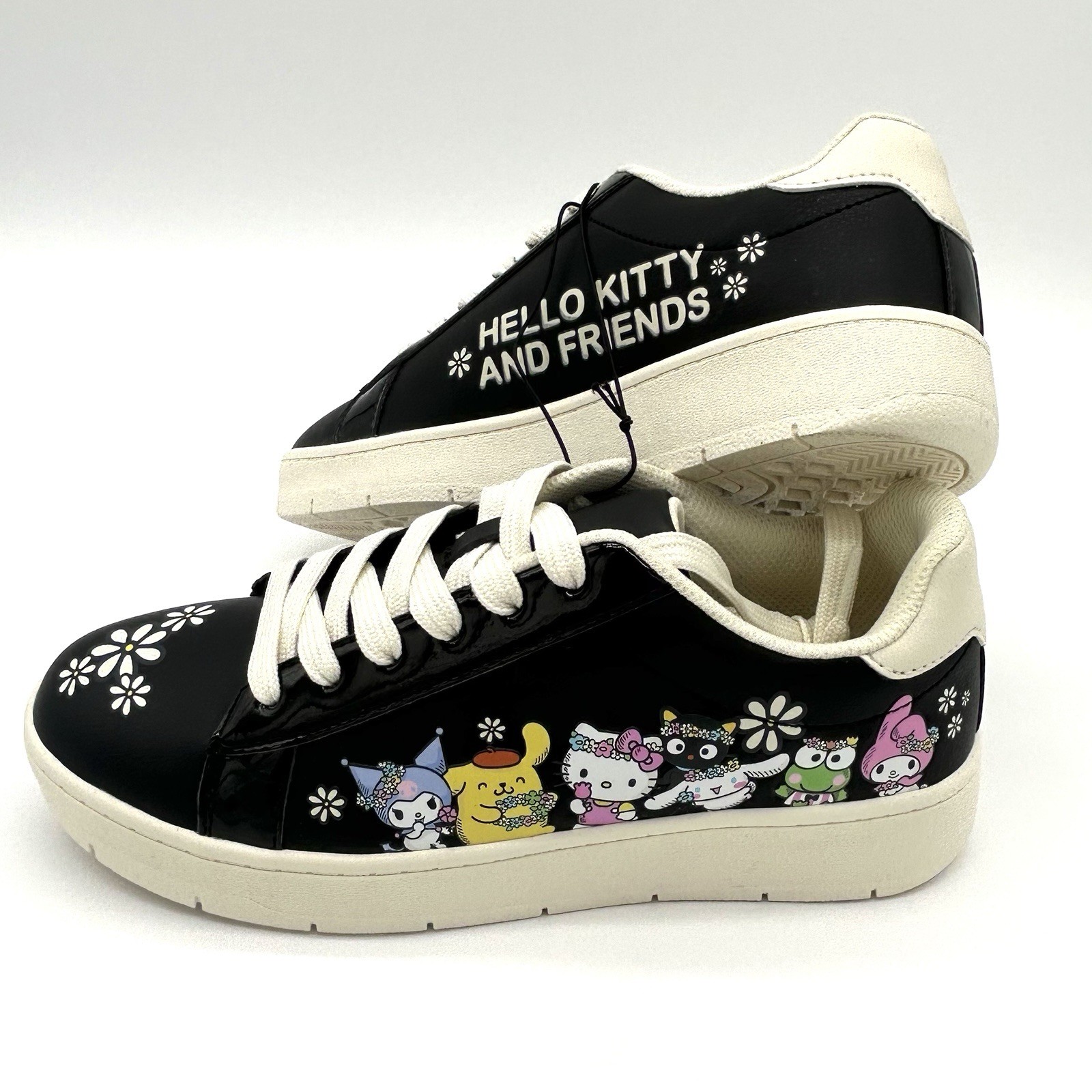 Hello Kitty & Friends Black Sneakers Shoes Sanrio Limited Edition Size 8 NWT