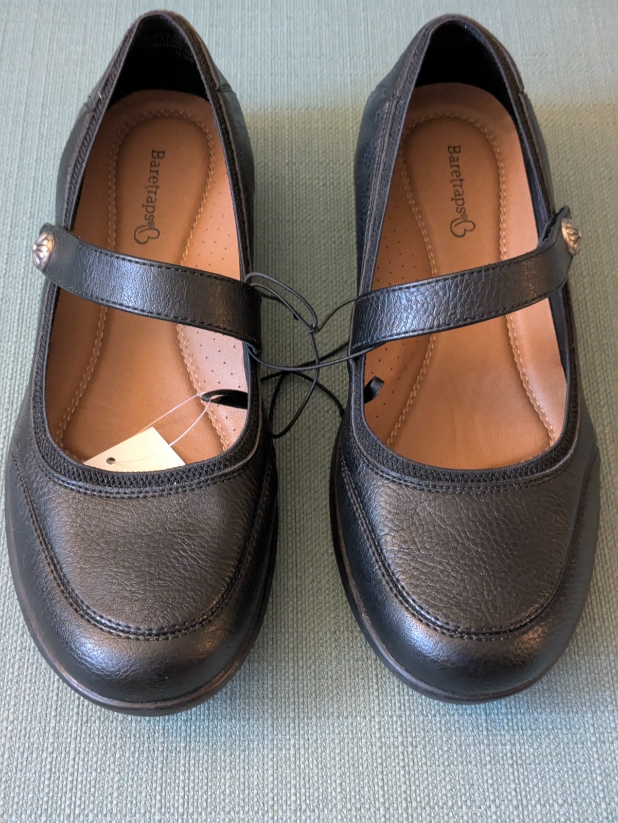 Baretraps Jurnee Mary Jane Flats Women’s Leather Comfort Hook & Loop – Pick Size