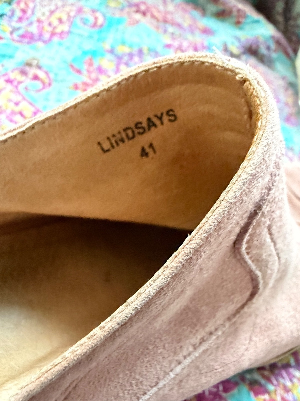 Anthropologie Silent D Women 41 Dusty Pink Lindsays Suede Mules Boho Heels
