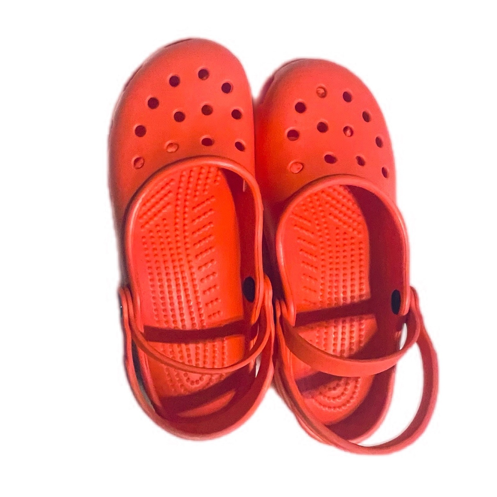 Crocs Alice Mary Jane Ballet Flats Coral Comfort Casual Shoes Womens 7 Summer