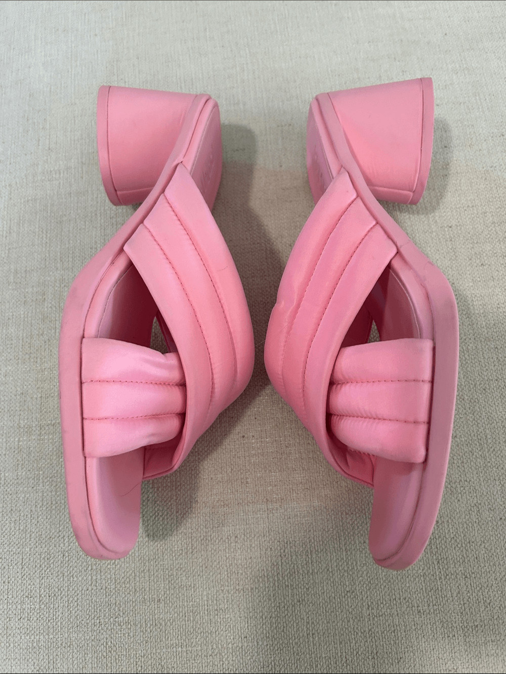 CAMPER Kiara Pink Textile Cross-strap Sandals, Size EU40/US9, NWT No box display