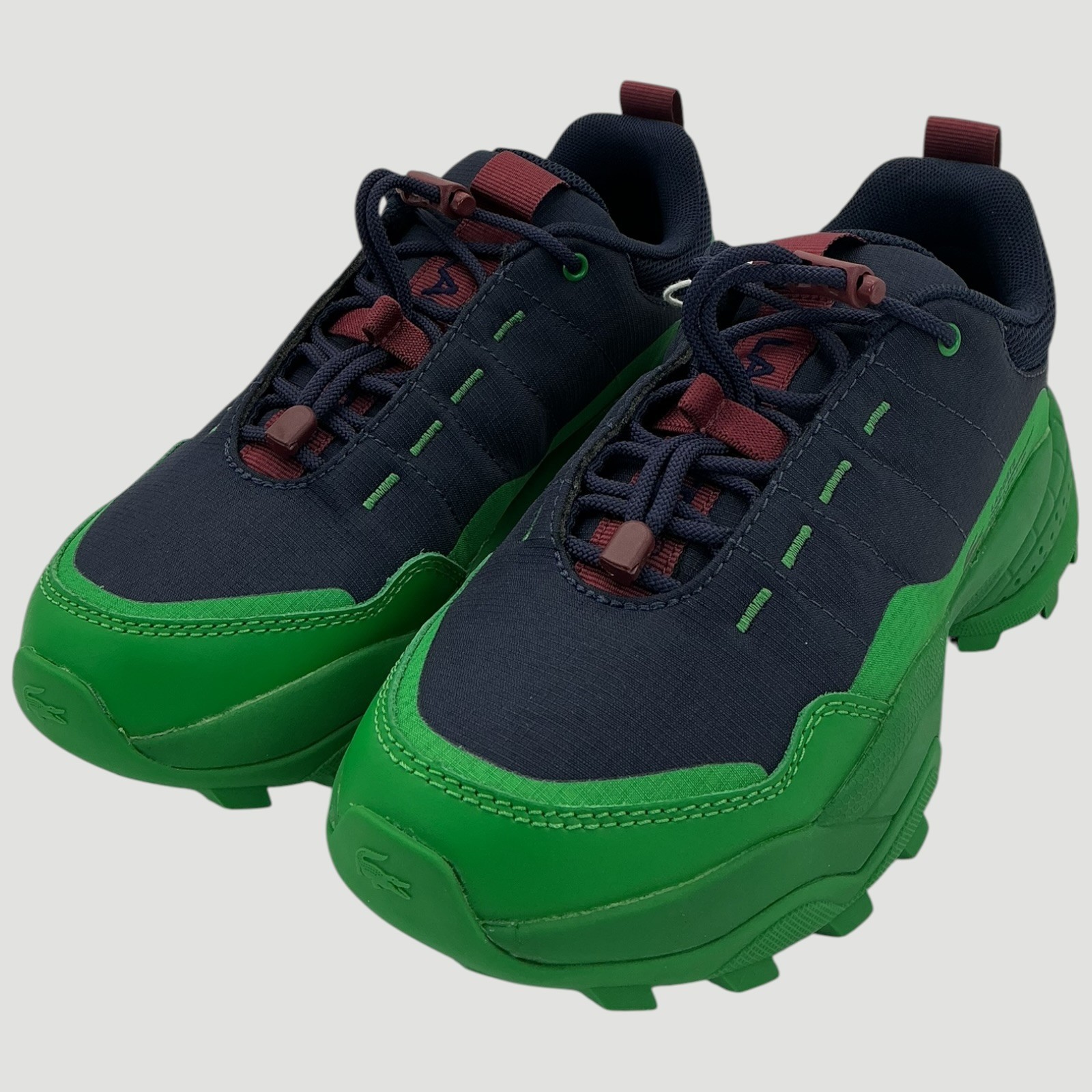 Lacoste L-Guard Women’s Size 5.5 Navy/Green Sneakers NWOB