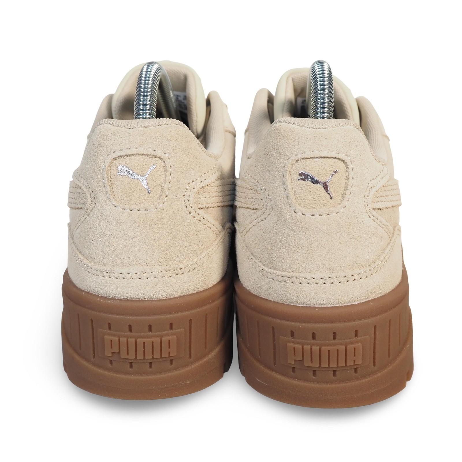 Puma Karmen II Idol Suede Platform Sneakers Womens 9 Beige Brown 397462-01