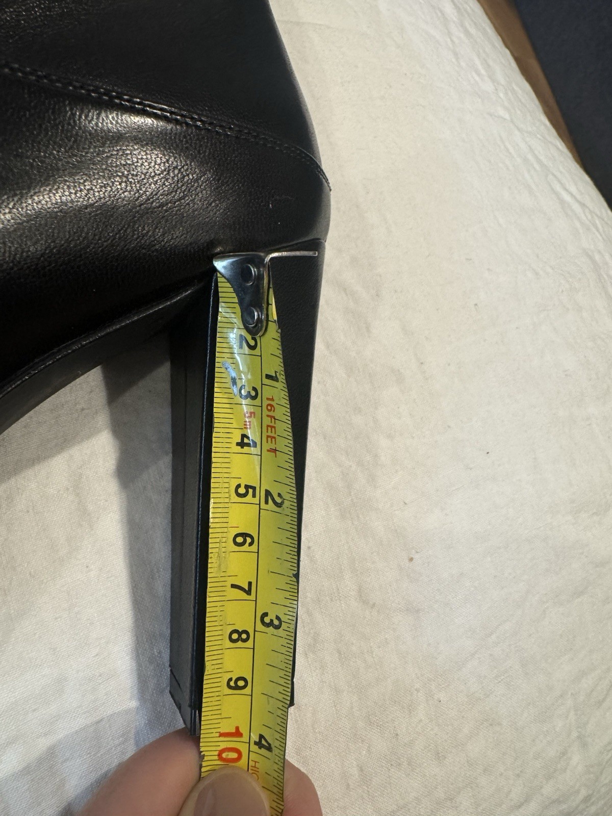 Stuart Weitzman Crushable Black Leather Knee High Pull-On Stretch Boots 8M