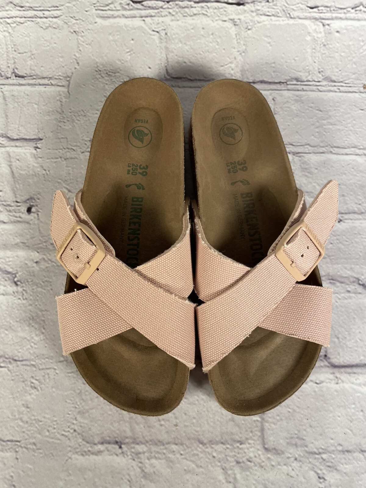 Birkenstock Women’s Size 8 EU 39 Siena Soft Pink Vegan Narrow/Reg Sandals – LN