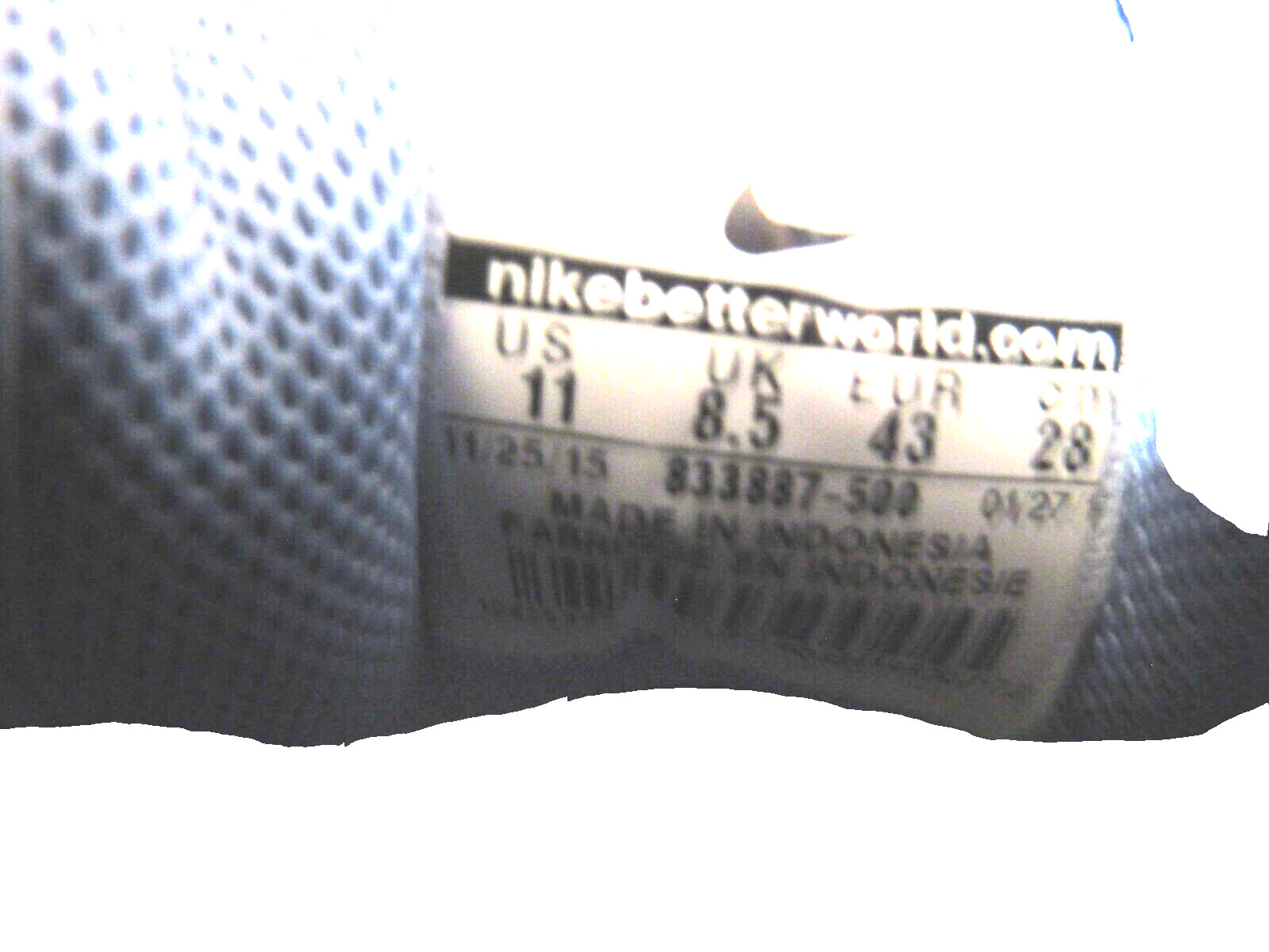 NIKE AIR MAX THEA Women’s Size 11, Blue Athletic Running Sneakers, Leather/Mesh