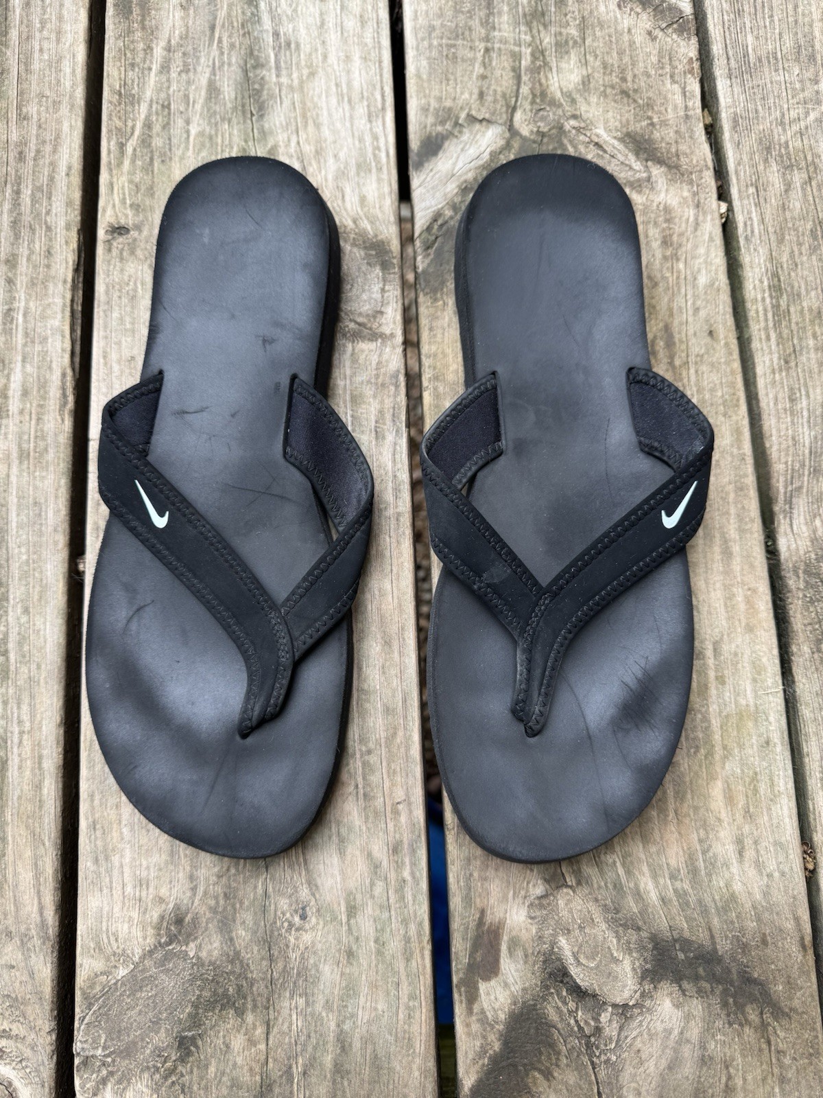 Nike Celso Girl Thong Women’s Slides Black Flip Flop Size 10