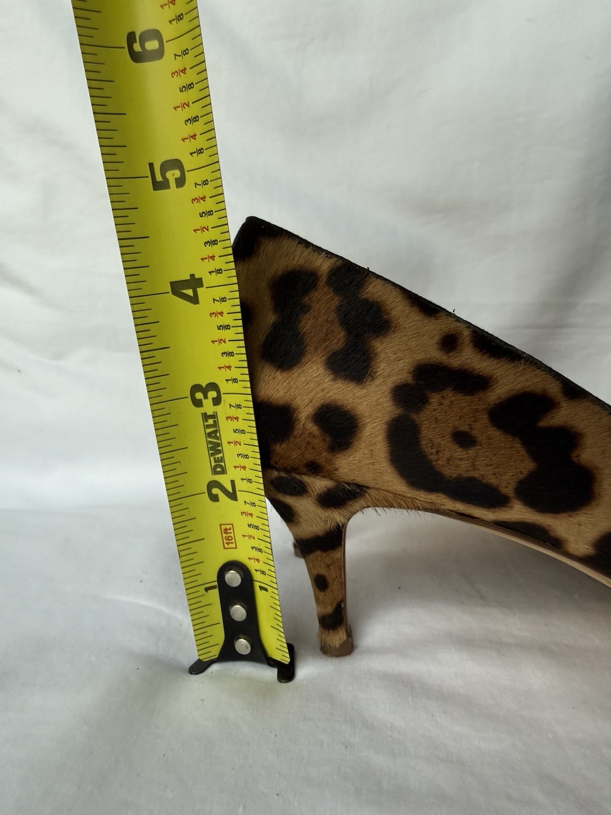 J.CREW Women’s Leopard Calf Hair Pointed Toe Pump Stiletto Slip On 10.5