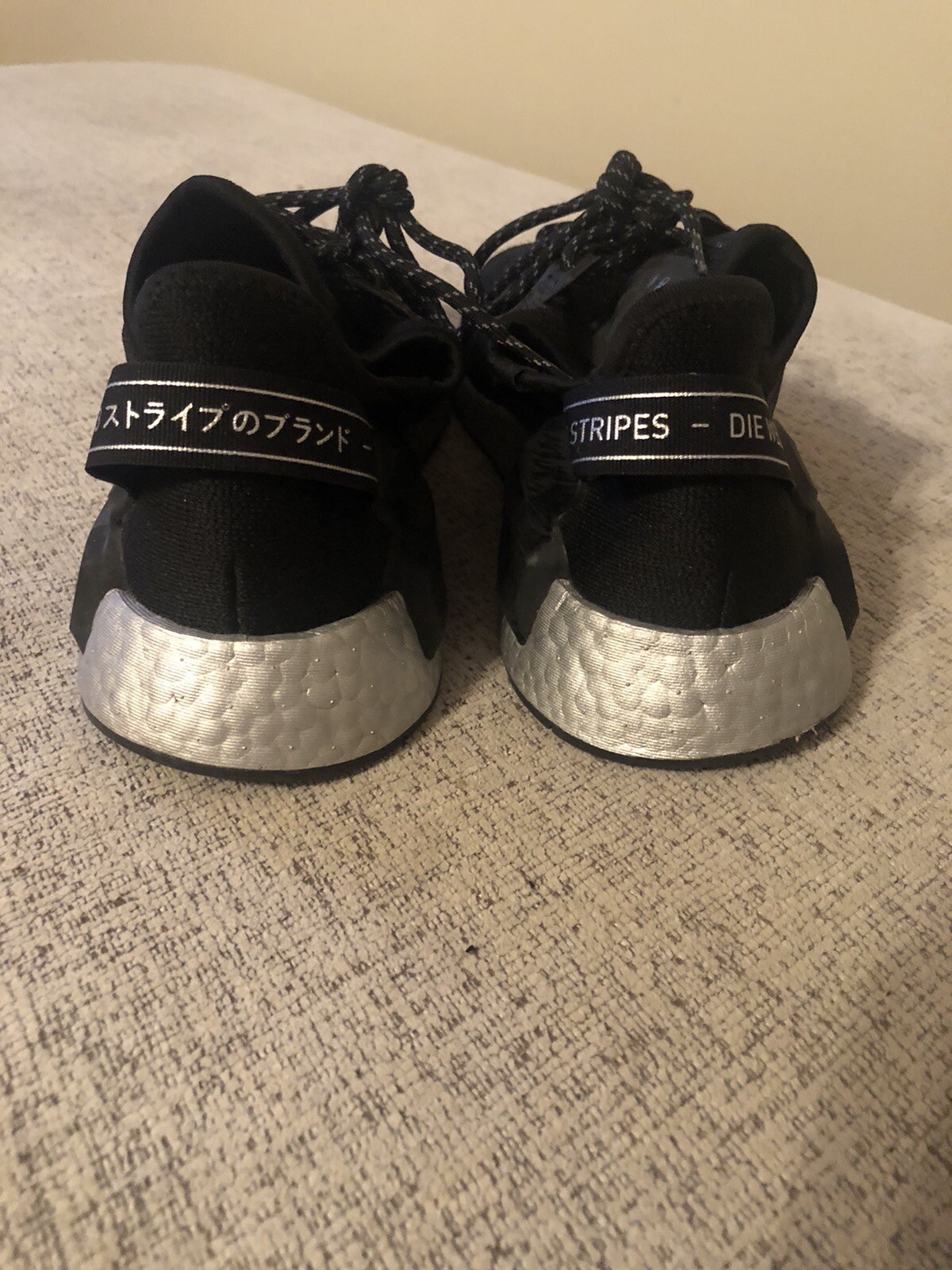 Adidas NMD_R1.V2 Womens Size 9.5 Shoes Black Silver Running Sneakers Comfort