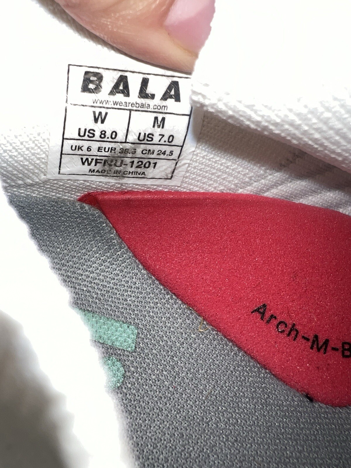 Bala Twelves FLOW 12 all white Healthcare Shoes Men 7 Women 8 WFNW-1201 Nurse