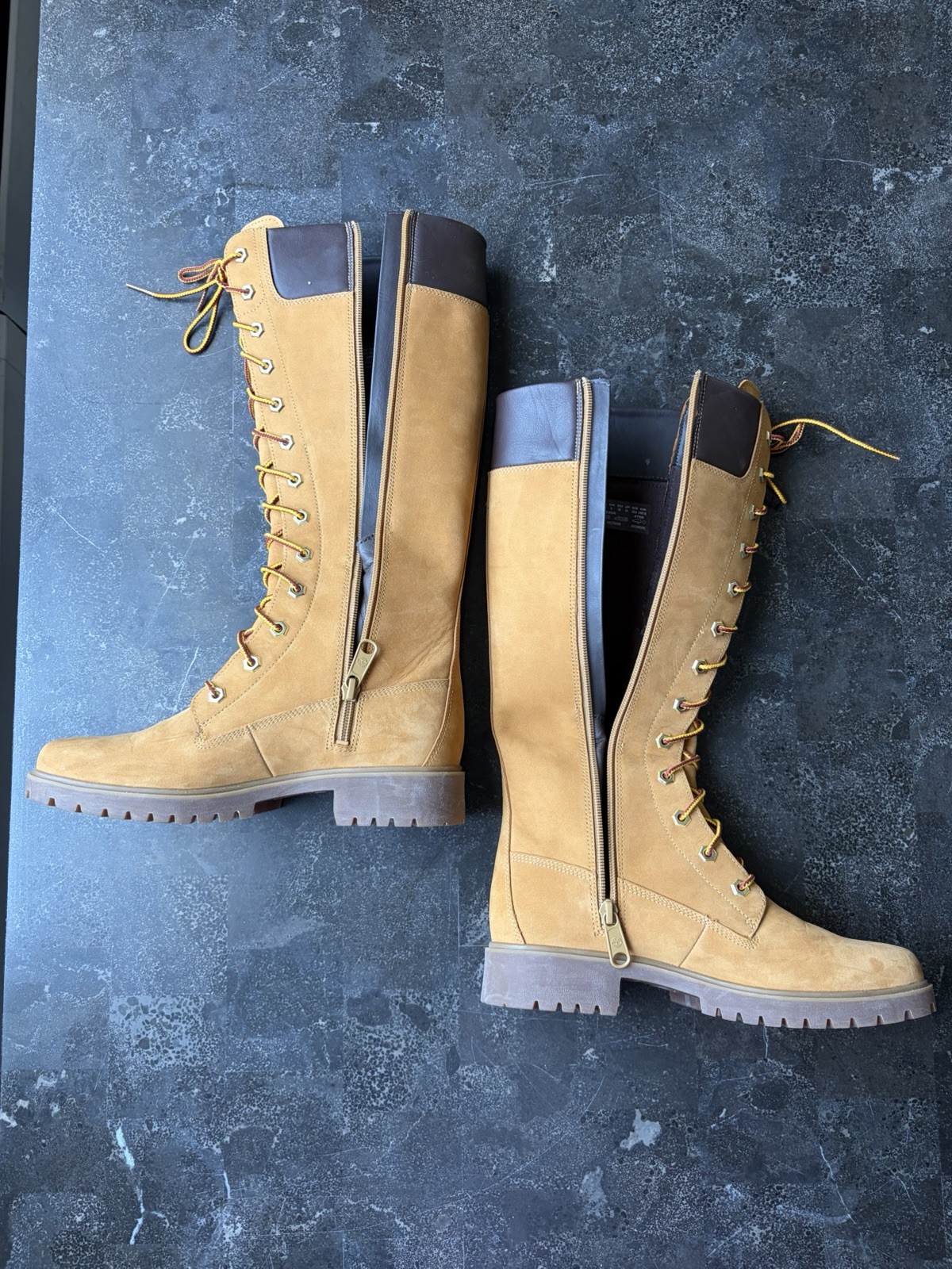 Timberland Women’s Premium 14-Inch Waterproof Tall Boots – Wheat (size 7)