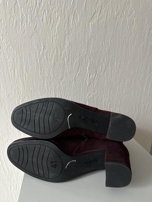 women unisa ankle boots burgundy suede 41