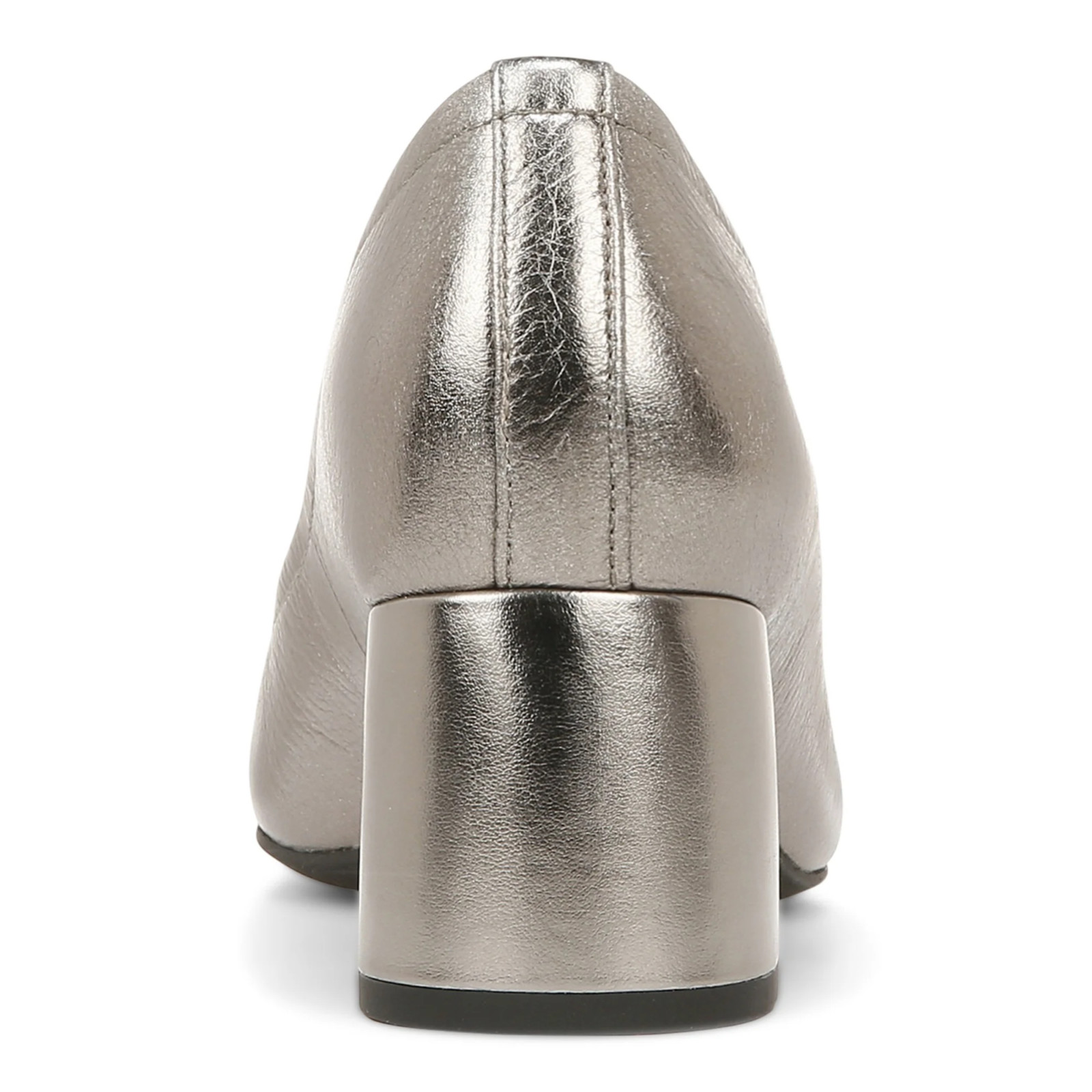 Vionic Leather Monterey Carmel Pump Dress Shoes Pewter Metallic SZ 9 NEW NWOB