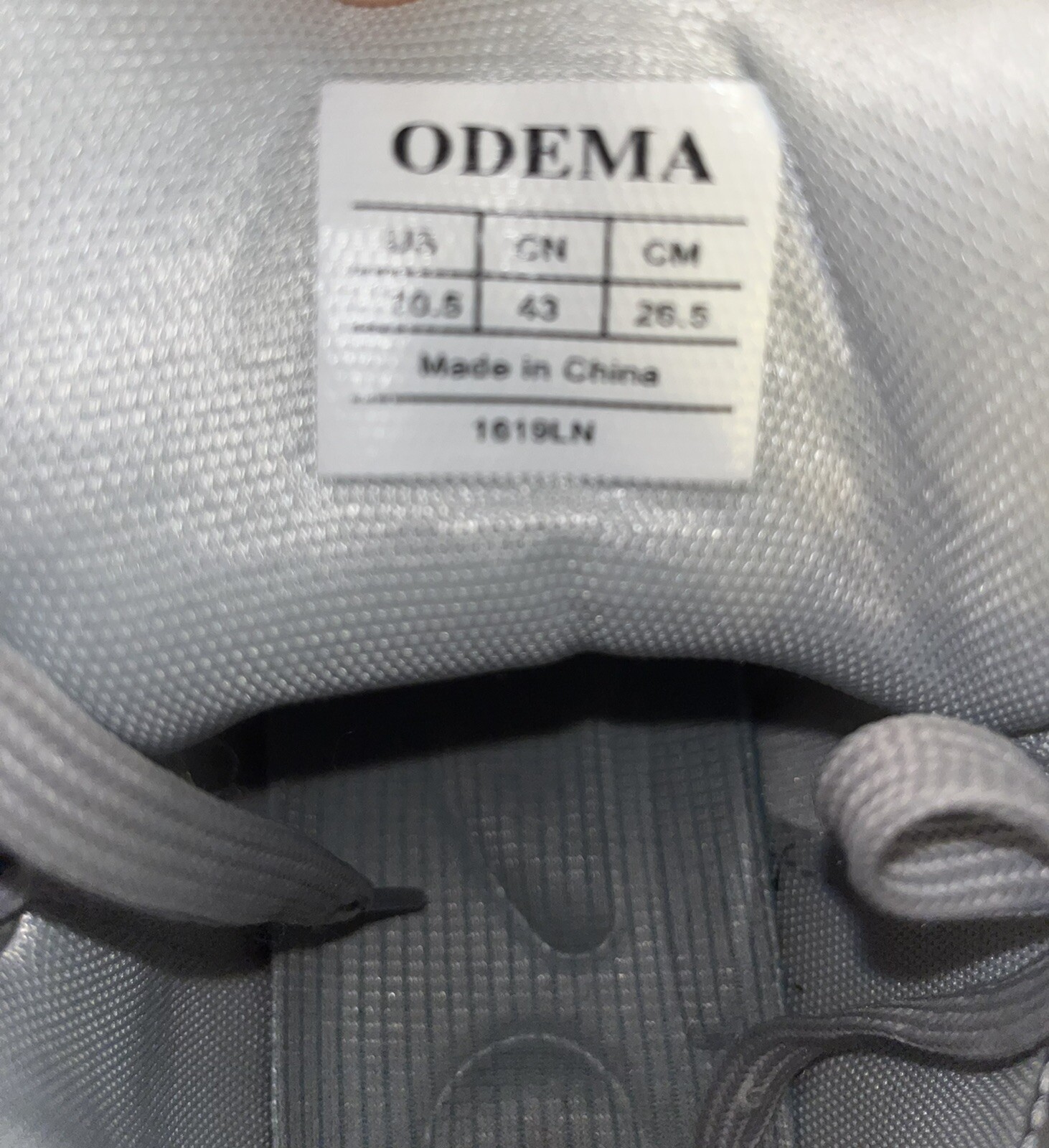 Odema Unisex Shoes High Top Sneakers for Women Men Silver Size 10.5