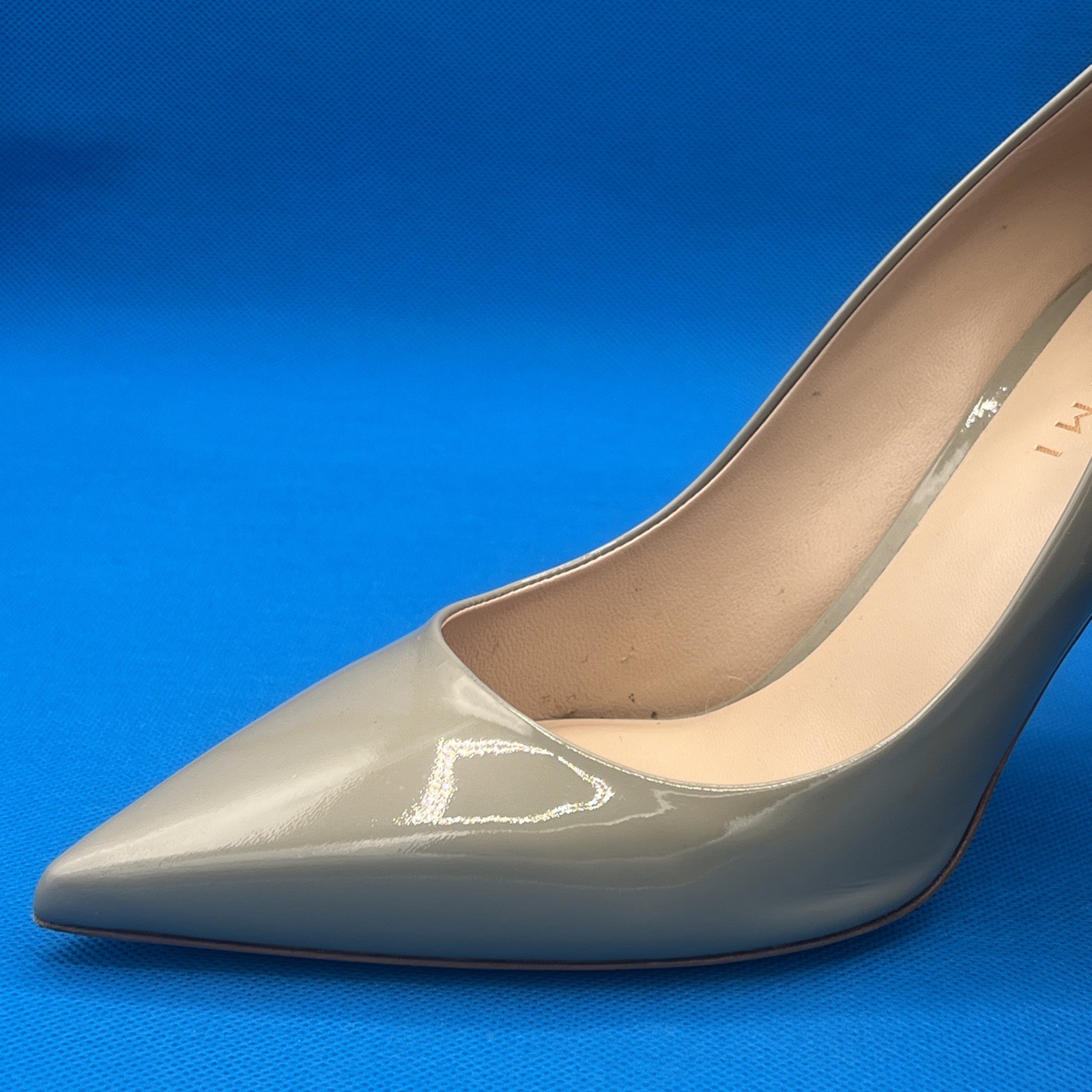 M. Gemi Women’s SIZE 39/US 8.5 beige Leather smooth glossy Heels
