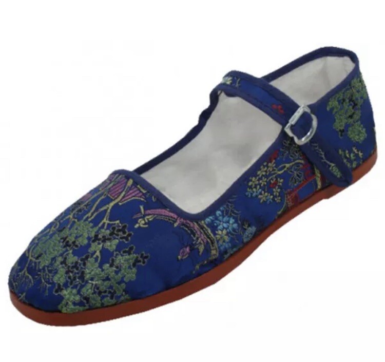 New Women’s Brocade Mary Jane Shoes Flat Slip On Ballet Sandals Colors Size 5-11