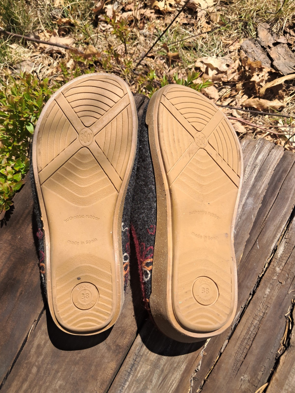 Taos Woolflower Clog Charcoal Women’s 38 US size 7 1/2