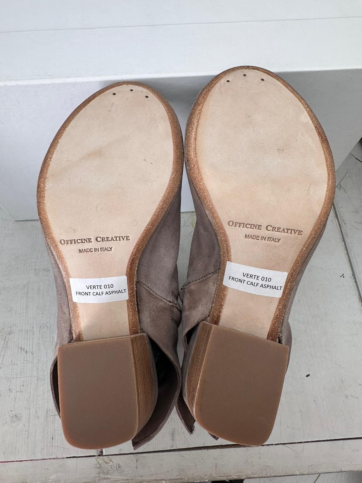Officine Creative Ankle Boots Genuine Leather Woman SizeEu37 Mud Heel 3 1/8in