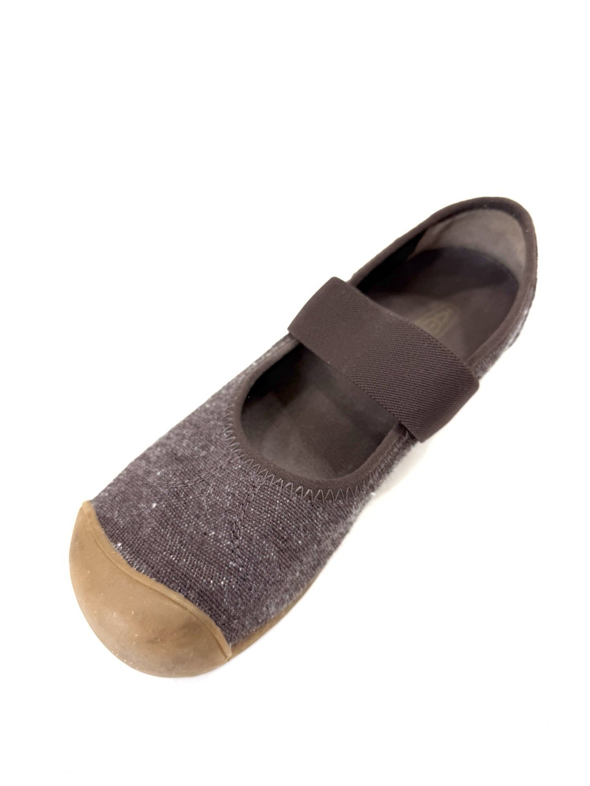 Keen Women’s Sienna Mary Jane Slip On Casual shoes Canvas Brown Size 35 EUC