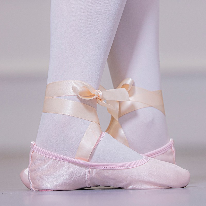 BALLET SLIPPERS Breathable Lightweight Sation DANCE Shoes For Girls WOMEN YOGA