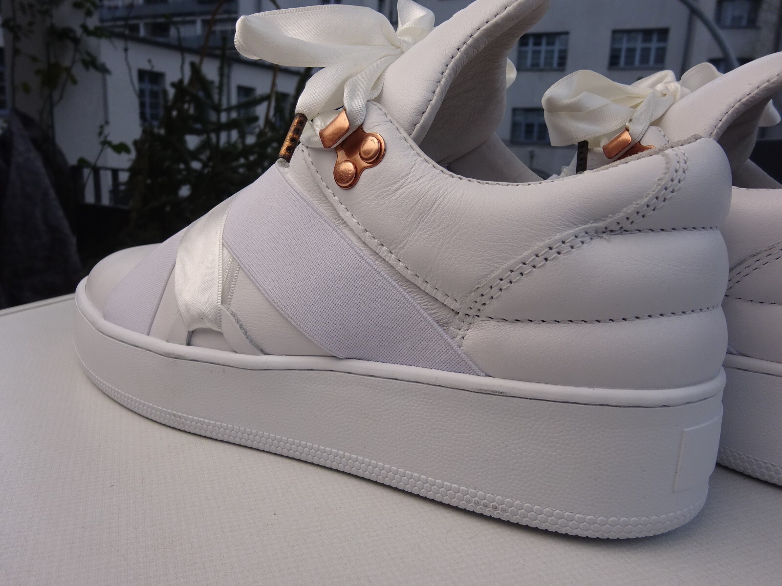Filling Pieces Mountain Cut Bow White women’s sneaker leather white Portugal size 37 New