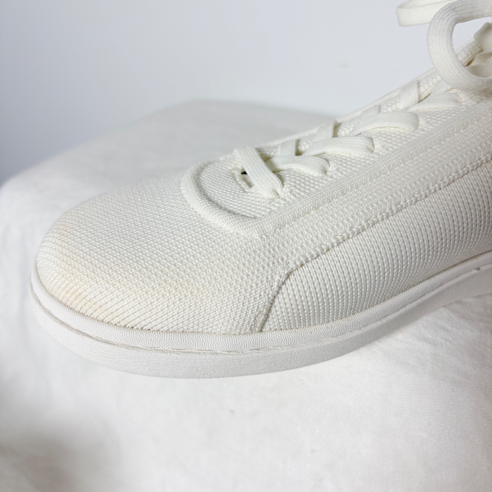 Vivaia V Prime Recycled Knit Sneakers White Green Knit Womens EU 42 US 11.5