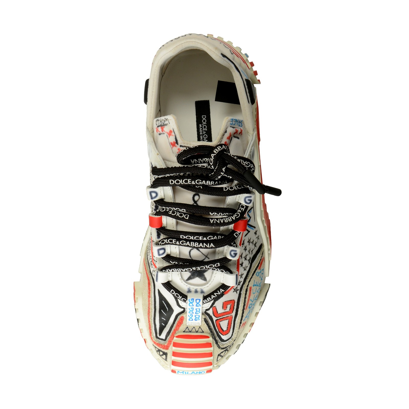 Dolce & Gabbana Women’s «Milano» Low Top Leather Sneakers Shoes US 6 IT 36