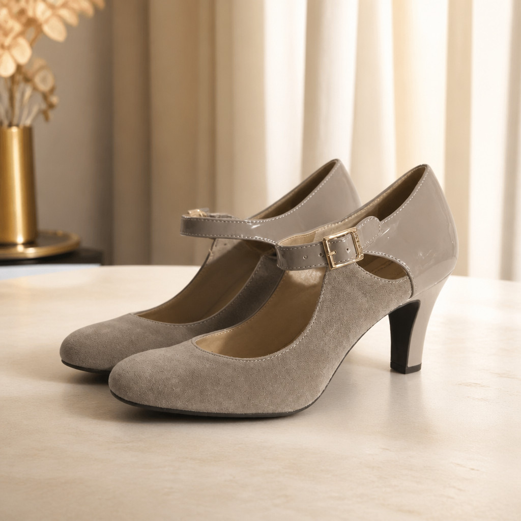 Giani Bernini Womens Size 8 Shoes Taupe Heels Memory Foam Velmah Sharp! Classy!