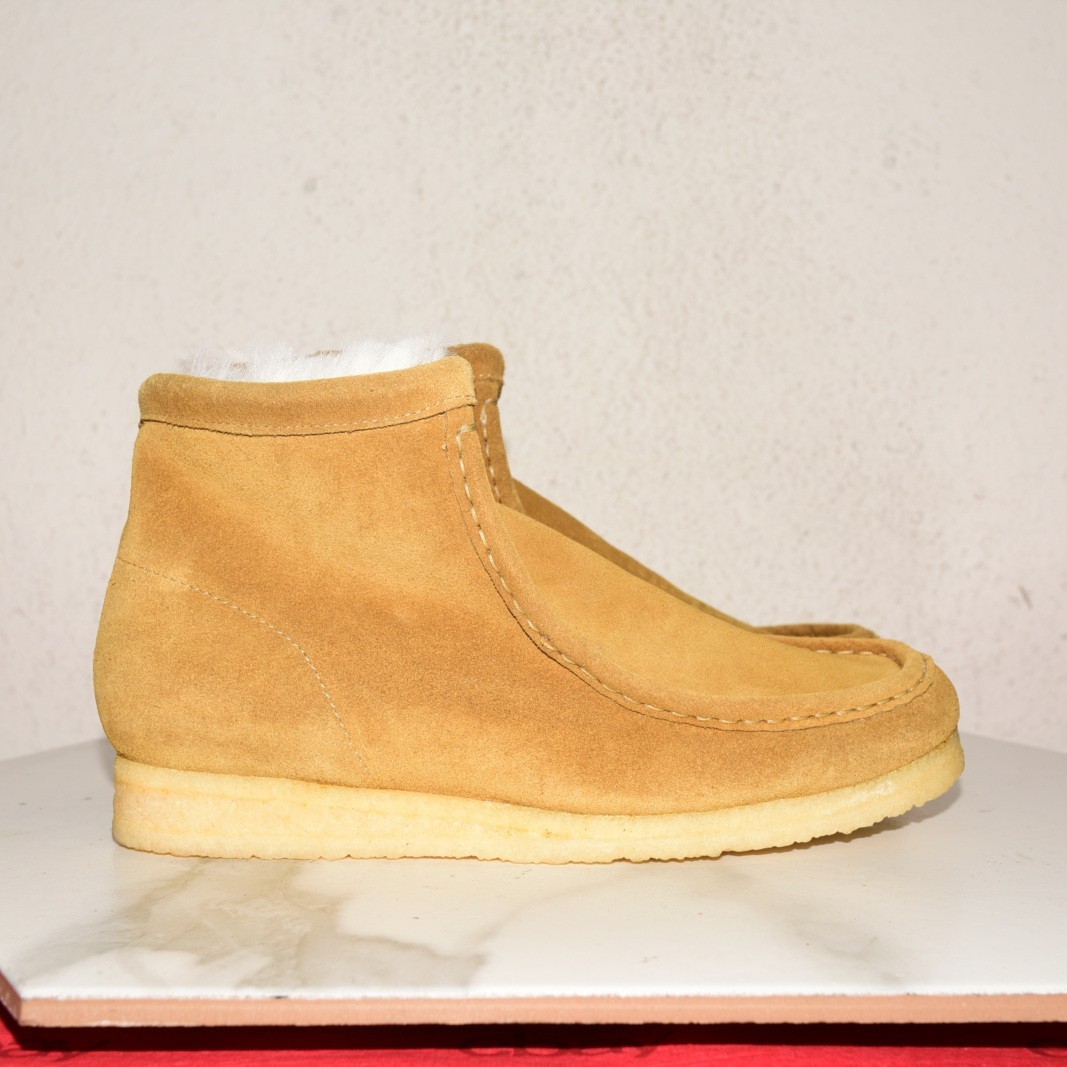 Clarks Originals Wallabee Hi Suede Boot Women US 10