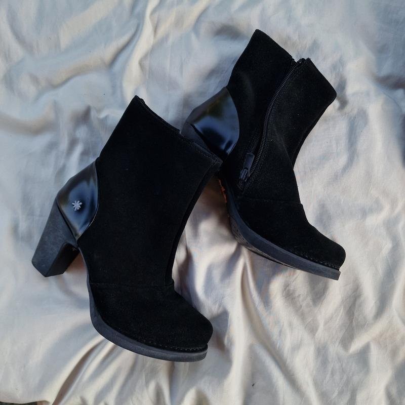 women master art ankle boots black suede 37