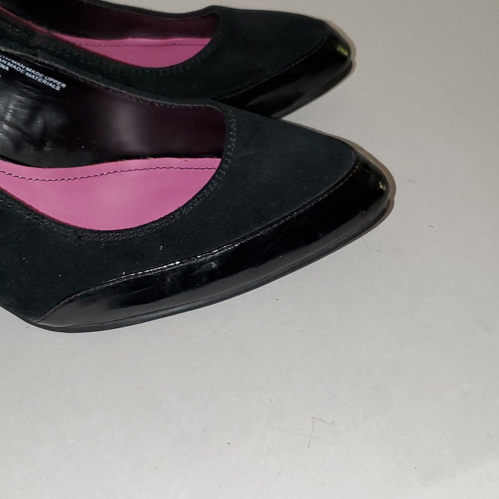 Isaac Mizrahi For Target Women’s Pumps Black Suede and Faux Patent Leather 9.5