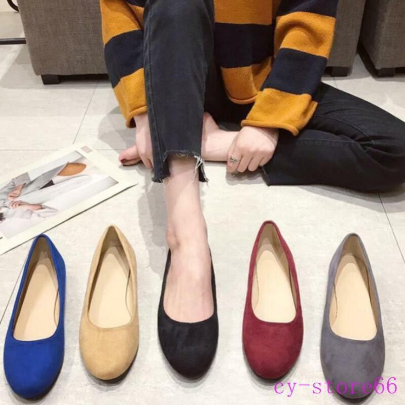 Womens Flat Round Toe Comfort Slip On Casual Flat Oxford Pumps Boat Shoes Hot