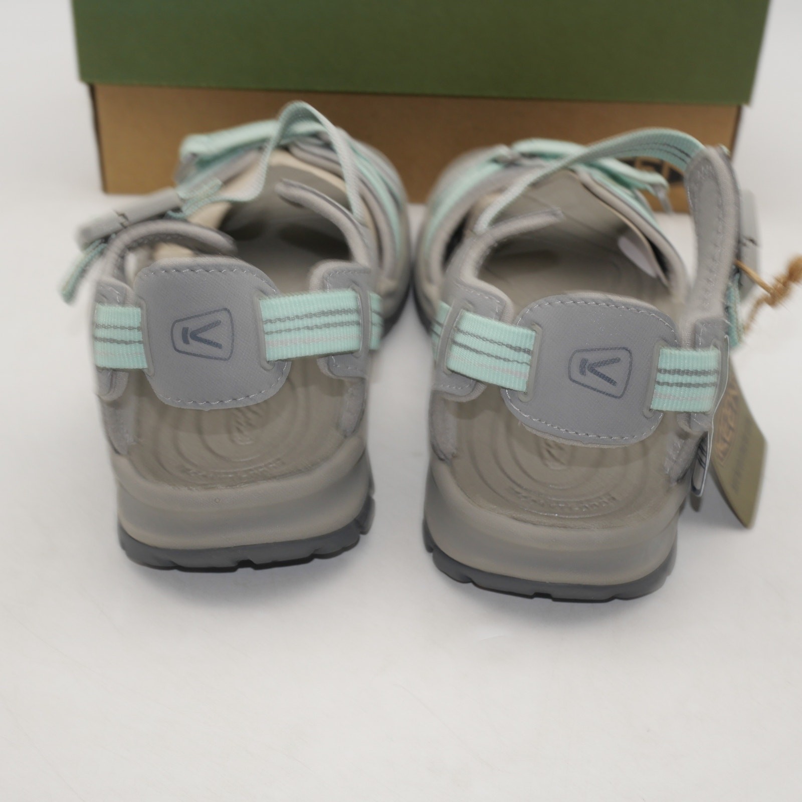 NEW KEEN Women’s 6 Terradora II Open Toe Post Sandals Gray Teal Green