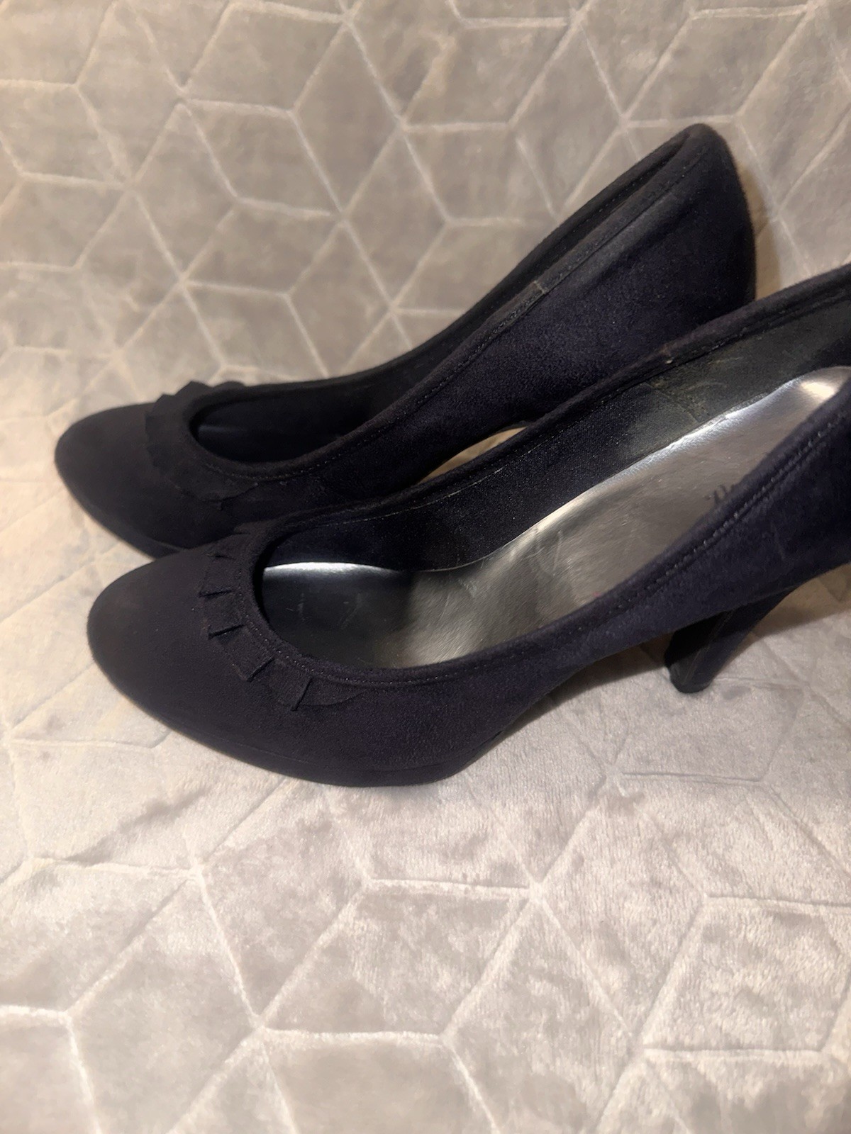 Womens Navy Heel Collection (Lot of 3) Multiple Brands Sizes 7, 7.5, & 8