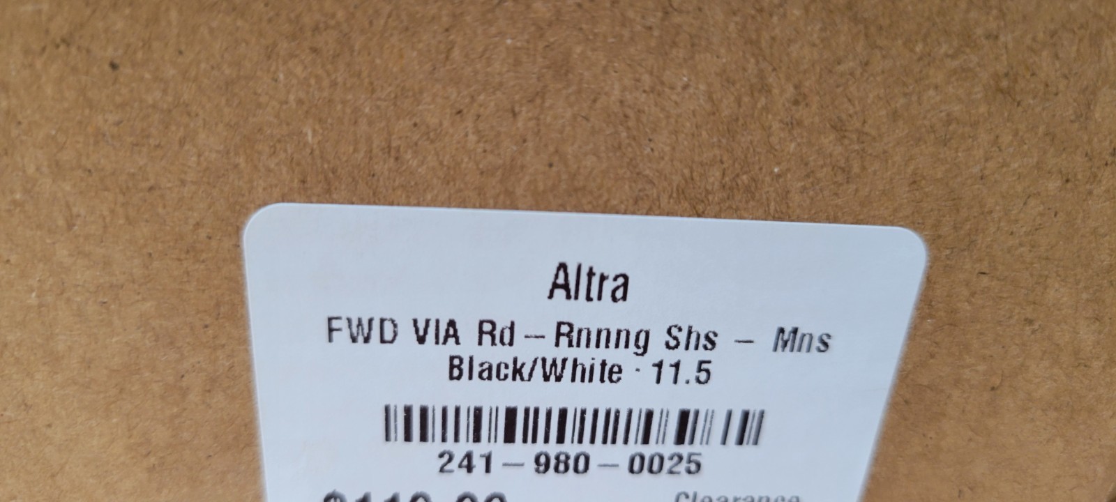 Altra FWD VIA men’s running shoes NIB no flaws 11.5 white on blue Egoflo