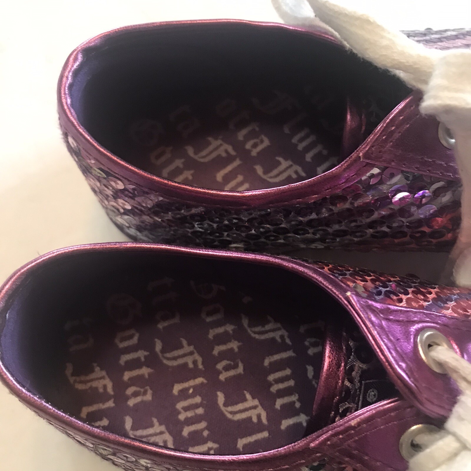 Gotta Flurt CA-Glitz Low Pink Sequin Shoes Sneaker Womens US 6.5