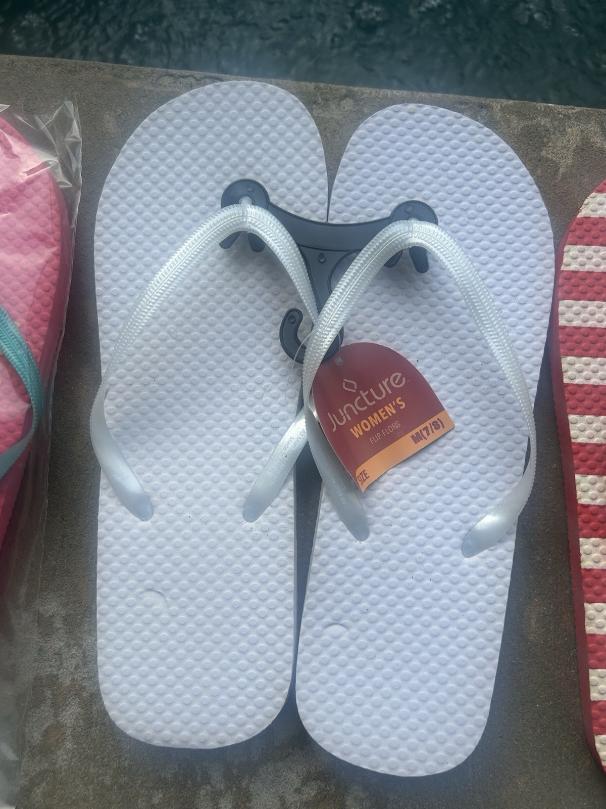 Lot of 5 Women’s Juncture Flip Flops Size 7/8 New Assorted Colors Beach