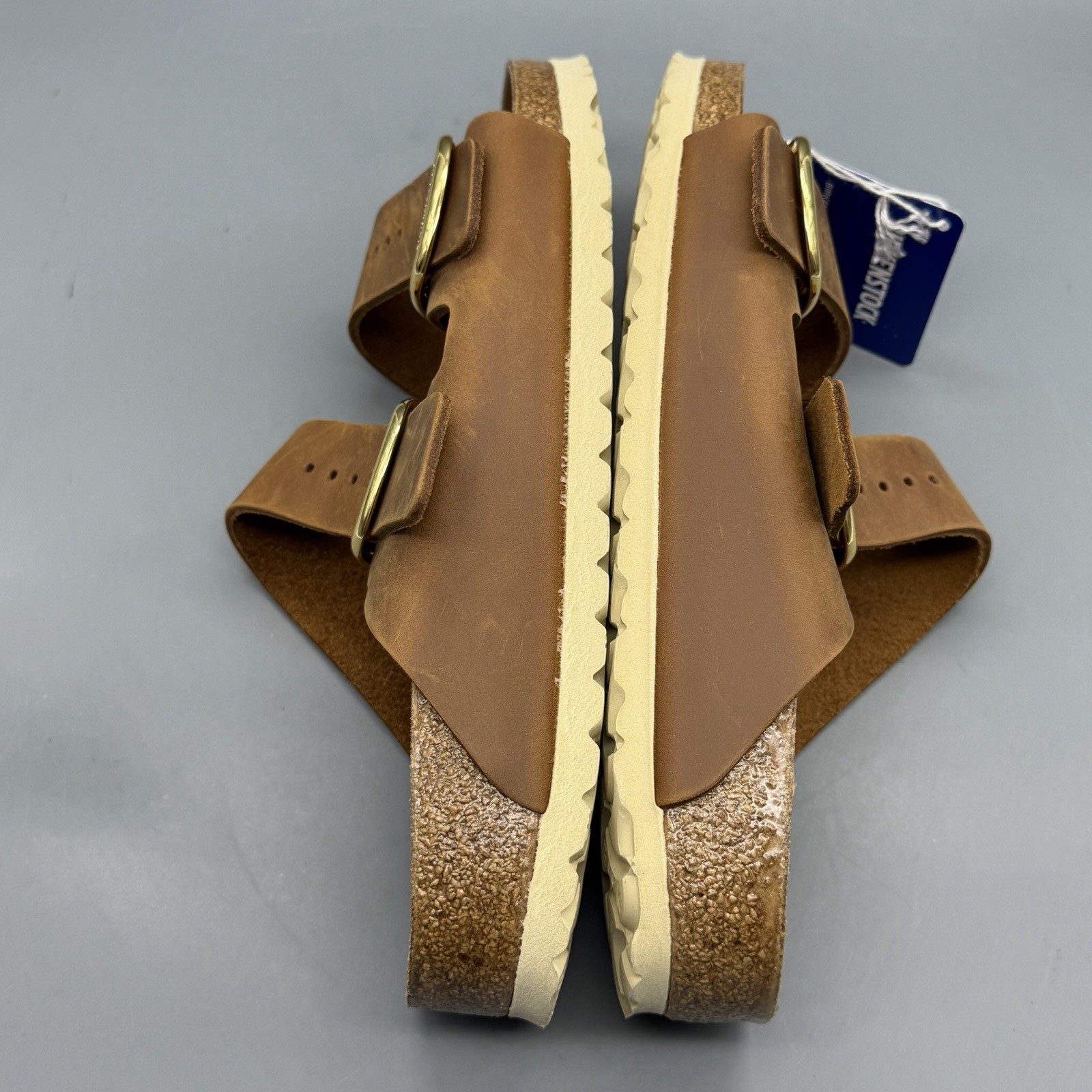 Birkenstock Arizona Big Buckle Women’s EU 39 US 8 Leather Sandal Cognac Narrow