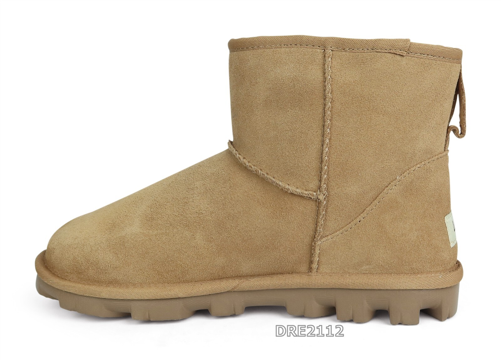 UGG Essential Classic Mini Chestnut Suede Fur Boots Womens Size 7
