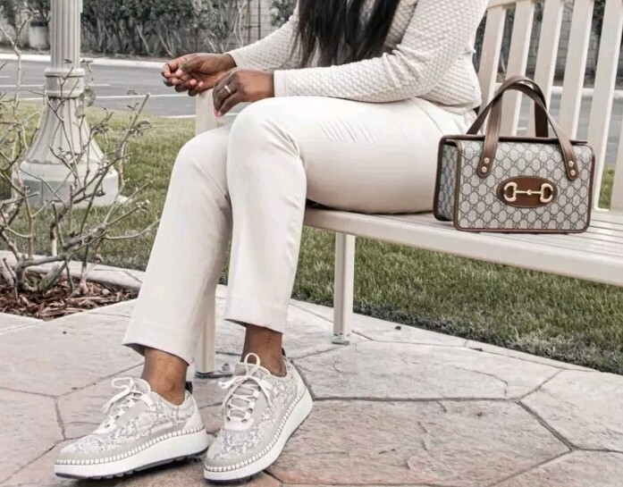 NEW Wmn’s (CHOOSE SZ) COUGAR Sayah Shoes Taupe Snake Print Platform Sneaker.