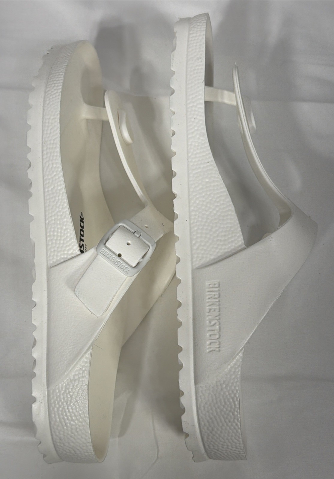 Birkenstock Gizeh EVA Water Friendly White Sandal EU SZ 41 US Womens 10 – Mens 8
