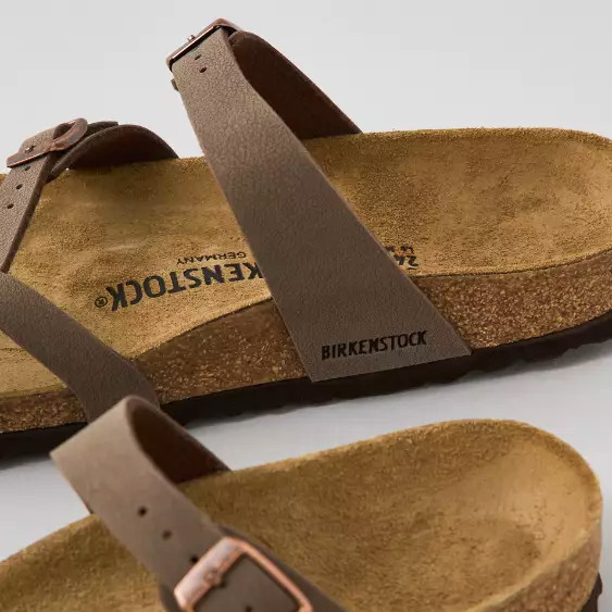 Birkenstock Mayari Mocha Birkibuc Women’s Regular Toe Loop Sandals